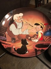 Disney Geppetto Creates Pinocchio Plate Knowles First Issue 