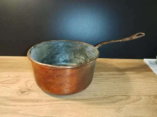 Ancienne casserole cuivre - casserole,