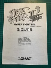 Street fighter 2’ Turbo Capcom CPS1 manual original Japan