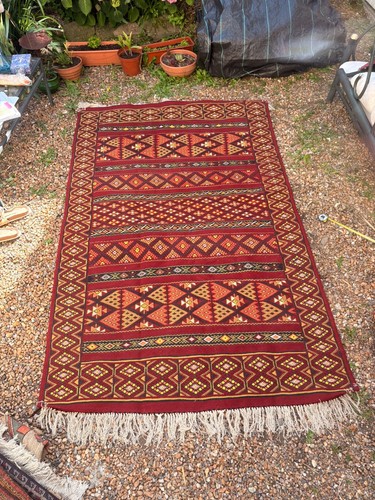 Tapis kilim berbère ancien - tapis,