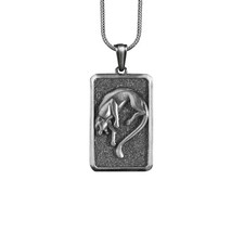 Collier panthère en argent