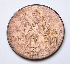 Pièce de monnaie 10 centimes Daniel-Dupuis 1916 République Française