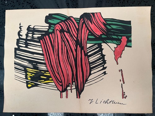 Dessin roy lichtenstein fait - roy, (fait