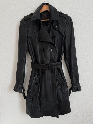 Trench long cuir - long,