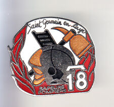 RARE PINS PIN'S .. POMPIER FIRE CASQUE BSPP ST SAINT GERMAIN EN LAYE 78 ~W1