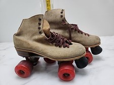 Vintage suede leather roller - suede,