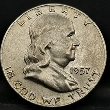 FRANKLIN HALF DOLLAR 1957 D