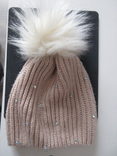 Beau bonnet femme, rose, avec