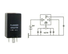 CENTRALE CLIGNOTANTE DIN 12V-2(4) 21W
