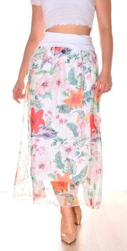 Longue jupe taille haute - longue,