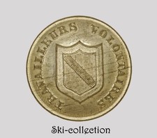 RARE Bouton TRAVAILLEURS VOLONTAIRES. 2°GM/WW2°. 24 mm