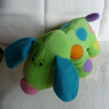 Doudou Chien Gd - Vert Bleu