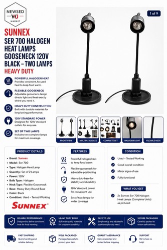 Sunnex ser 700 halogen - halogen, heat