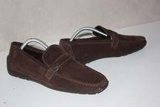 LOUIS VUITTON Mocassins Driving Daim Marron Foncé T 8.5/42.5