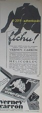 PUBLICITE VERNEY CARRON FUSIL HELICOBLOC CHASSE ST ETIENNE DE 1927 AD PUB LAPIN