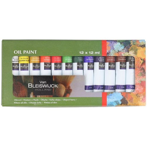 Set peinture huile - 12, tubes