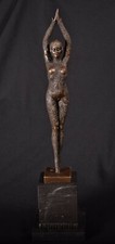 Art déco figure bronze - art,