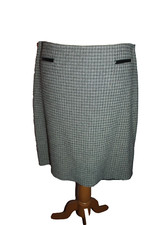 JUPE PIED DE POULE FEMME  °°° ANTONELLE °°°  32% LAINE . TAILLE 46