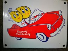 Plaque émaillée ESSO Enamel Sign no Shell Mobiloil BP