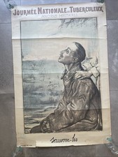 Affiche originale Journée national Tuberculeux - Abel Faivre -  WW1  1914 1918
