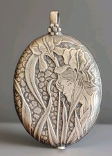 Joli Pendentif Miroir Art