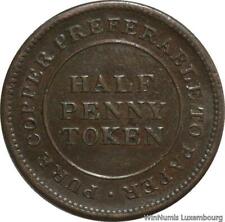 F9017 Canada Nova Scotia Token 1/2 Penny Accommodation 1813 Ship ->Make offer