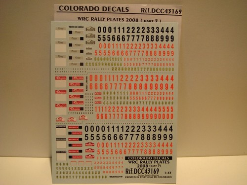 Decals plaques wrc 2008 - decals,