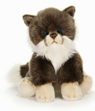 Plush & Company 15965 Peluche Chat Gris H 30 Cm Gris Blanc