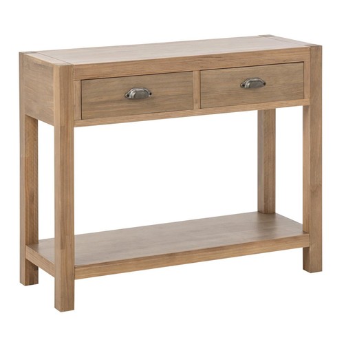 Console tiroirs bois - console,