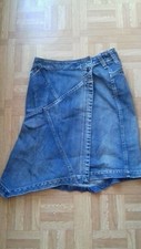 Jupe en jeans  courte mi longue taille 34