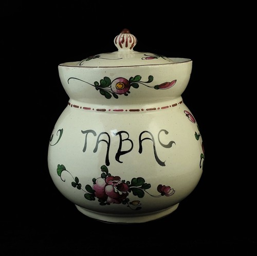 Pot tabac faïence les - pot,