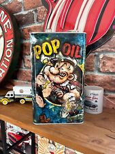 Bidon 5L vintage Pop Oil huile décoration Déco Garage Vintage Collection pub