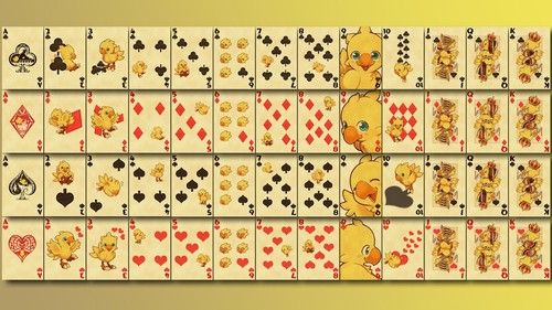 Jeu cartes chocobo final - de,