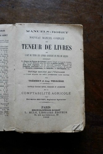 Manuel teneur livres ou - teneur, de