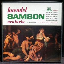 Haendel Samson Weissenborn 3 x LP & BX NM Cleaned by Clearaudio machine