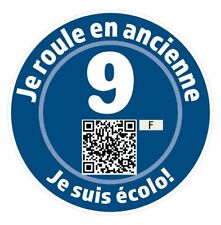 Vignette Fiscale Vintage "Je suis écolo" - Voiture de Collection, ancienne