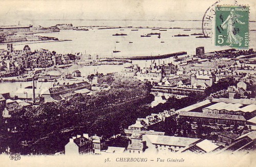 Cpa cherbourg vue - cpa, 50