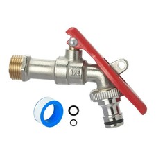 Robinet d'eau verrouillable pour jardin extérieur en métal, pour garage,