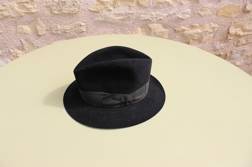 Chapeau feutre noir - chapeau,