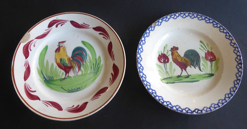 Assiettes faïence au - assiettes, coq