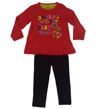 Ensemble fille, legging  et t-shirt Losan, rouge, taille 3 ans - 98