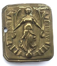 ANCIENNE BOUCLE DE CEINTURE HONNEUR PATRIE 1845 CEINTURON D’OFFICIER ANGE