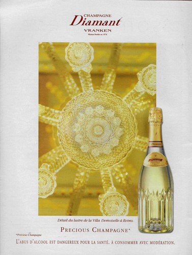 Publicité papier champagne - papier,