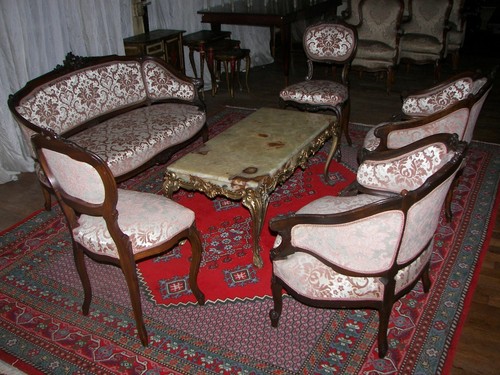 Salon ancien style louis - salon,