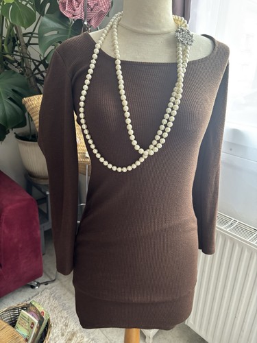 Zara robe pull - , marron
