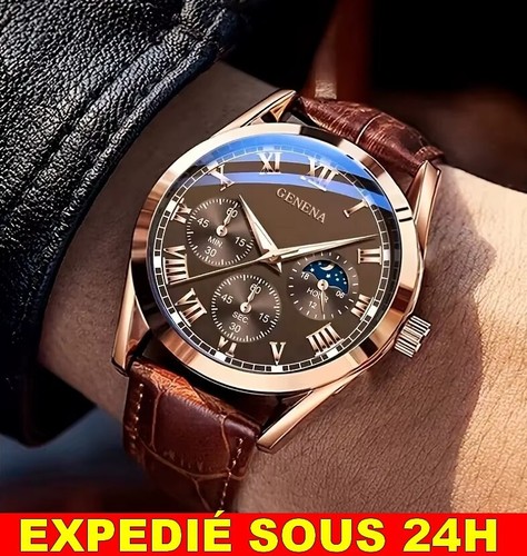 Montre geneva acier - ✅,
