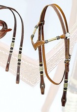 Bridon Western Cuir Basket-Ball Avec Rawhide