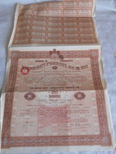 Ancien certificat d'actions actions obligations actions Yougoslavie prêt or 1933