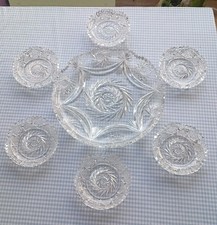 Service À Dessert En Cristal