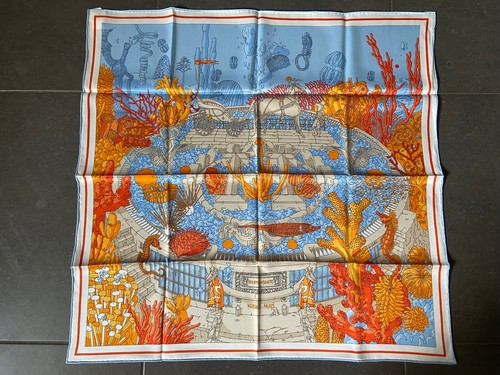 Foulard carré hermès - en, soie